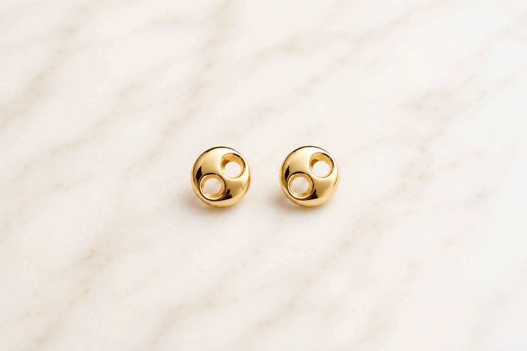 Aretes Gucci en oro italiano