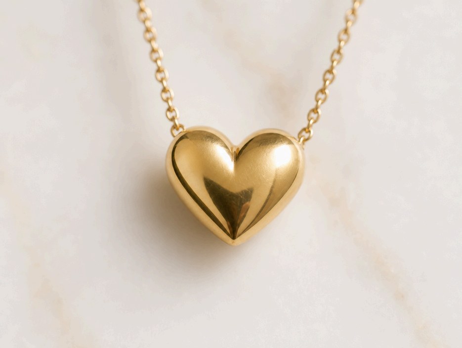 Collar Dije Gucci Corazón en oro italiano